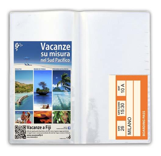 CARNET TOURISME UNICOLOR Porta biglietto con due tasche varianti Fronte Unicolor / Tasca finito: cm.