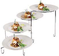 Presentazione Display Alzata, cromata Serving stand, chrome plated