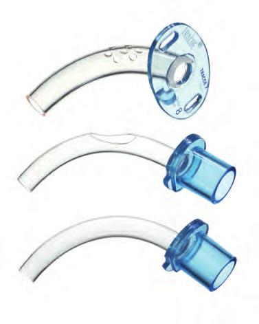 REF 115 REF 106-D Cannula fenestrata con connettore da 15 mm REF 115 Cannula fenestrata Controcannula fenestrata con connettore da 15 mm Controcannula con connettore da 15 mm Ampia fascetta (figura a