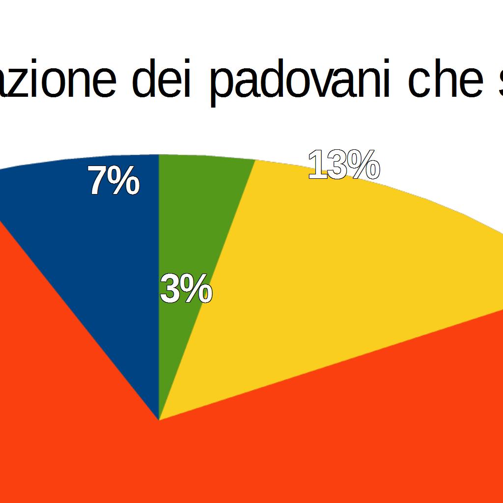 Quasi il 60% dei padovani che studiano