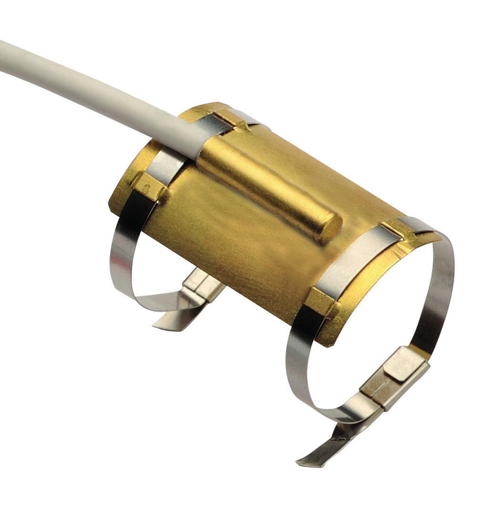 SENSORI DI TEMPERATURA A FISSAGGIO RAPIDO 578 FAST CONNECTION TEMPERATURE SENSORS 45 31 25 6 18-50 mm 41,5 ESEMPIO CURVA NTC 10Kohm B25/100= 3988K Example of curve NTC 10Kohm B25/100= 3988K 100000