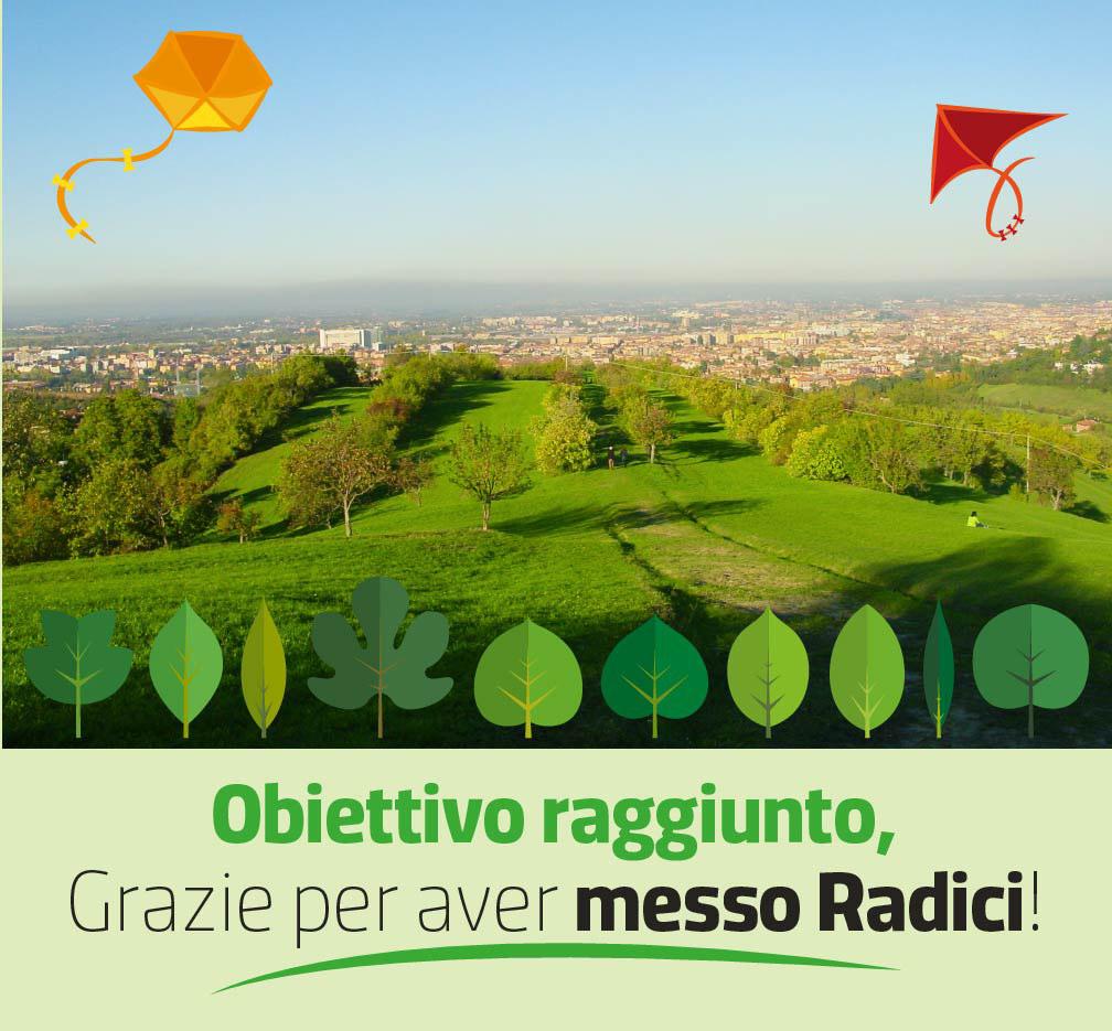 RADICI ogetto pilota che comprende isto, la piantagione e la tenzione di 10 alberi in altrettanti i cittadini.