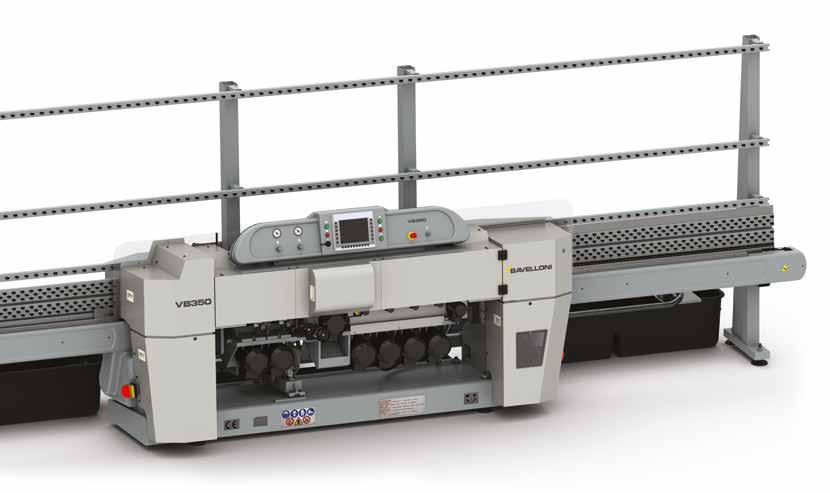 Small dimensions for a big machine Dimensioni ridotte per una grande macchina VB 350, the most popular bevelling machine: it is widely considered as the best compromise between level of investment