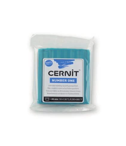 Cernit (pasta da modellare con cottura forno) per motivi di stampa i colori qui riportati possono differire dai colori originali NUMBER ONE (colori normali) - conf. 6pz bianco 740031-90010 56 gr.