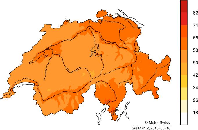 temperatura, precipitazioni e soleggiamento per il mese considerato.