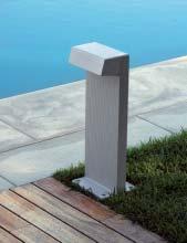 Piantane da giardino Garden posts PIANTANA ALLUMINIO ALUMINIUM POST 5593 194 LAMP W lm Nominali-Real output 5593* Led 10 1090 812 GR GM 5594* Led 10 1090 812 825 Piantana in alluminio completa di