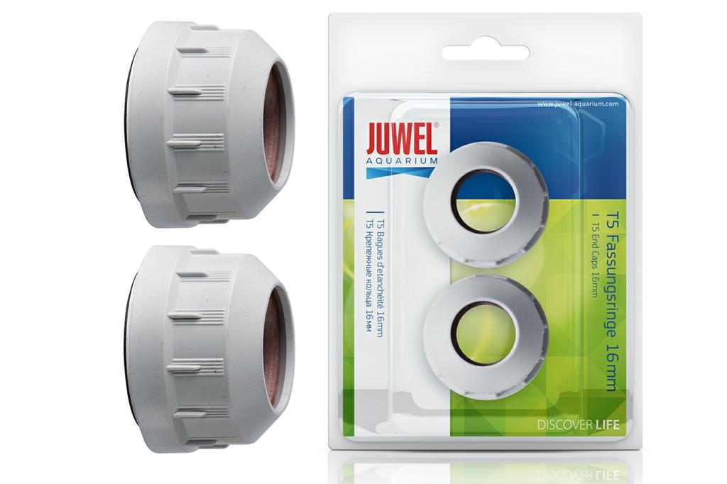 Anelli portalampada JUWEL Per garantire la tenuta stagna all'acqua, sostituire anche gli anelli dei portalampada insieme con i tubi fluorescenti.