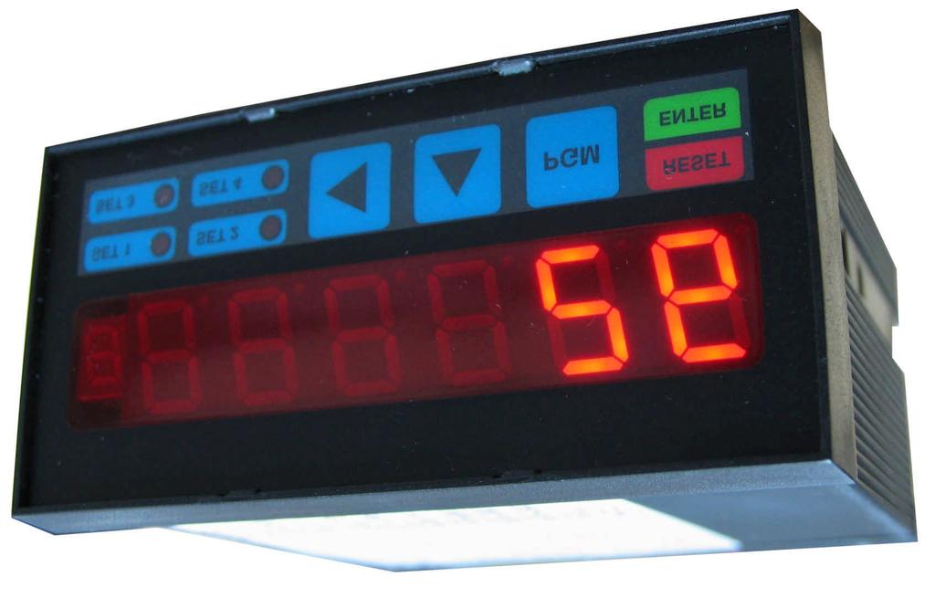 000 Hz Parametrizzazione semplice in base al tipo di misura voluta: Hz; RPM; m/1 ; pcs/ora; m 3 /h; etc.