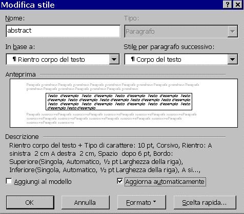 Per assegnare uno stile al testo occorre 1) selezionare la parte di testo che si desidera formattare (es.