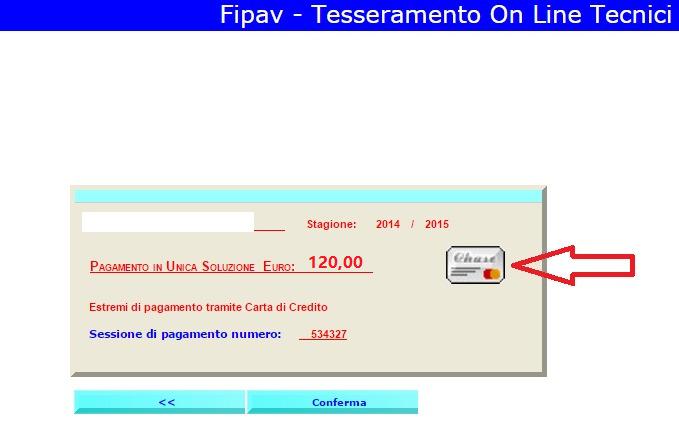 130,00 EUR Al termine della procedura di pagamento,