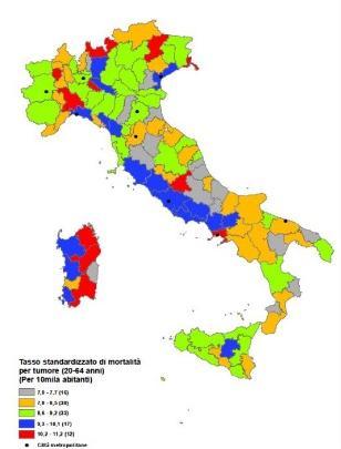 Rappresentazioni grafiche Per le serie territoriali,