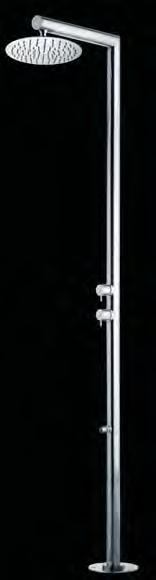 The minimalist design of the NEK column is based on elegance and essential style, providing the luxury of wide rain showers that caress the body with water s soft