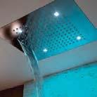 offers 2-3-4 functions ceiling-mounted showerhead: in addition to the traditional Wide-Rain