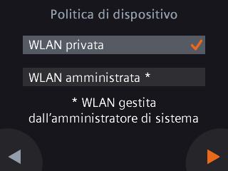 Utente privato Selezionando WLAN privata, il termostato sarà collegato alla sola vostra rete WLAN. Scegliete e gestite la vostra password. Utente generico (es.