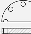 Baking rings with universal drilling ISO DIN 2501 PN10, ANSI B 16,5 cl. 150, BS/E.