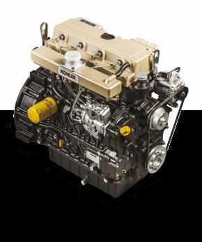 motore Kohler KDi 2504M: compatto, affidabile e performante I Valiant 600 montano un motore Kohler a 4 cilindri in linea da 2,5 litri che sviluppa 49 hp di potenza con una coppia motrice di 170 Nm a