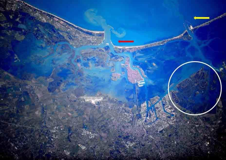 Figura 101. Immagine satellitare della Laguna di Venezia.