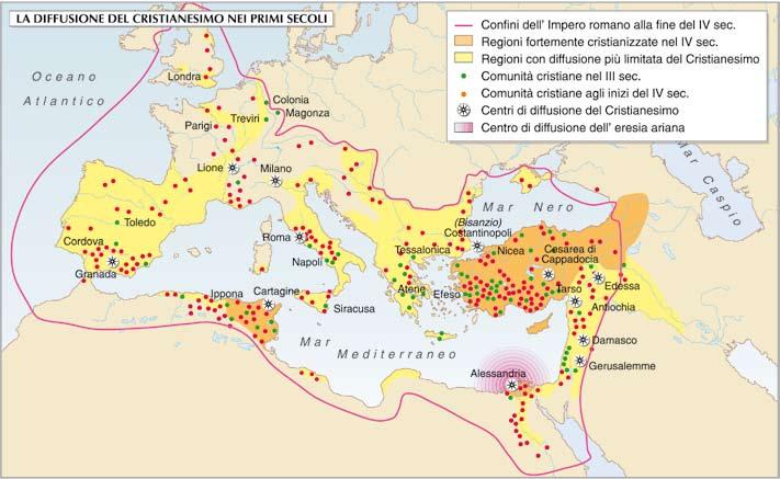 Roma è il segno più evidente della forza e del potere che il Cristianesimo avevano ormai raggiunto.