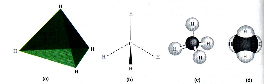 Idrocarburi saturi: alcani gni atomo di carbonio ha ibridazione sp 3 ed è legato a 4 atomi mediante legami σ.
