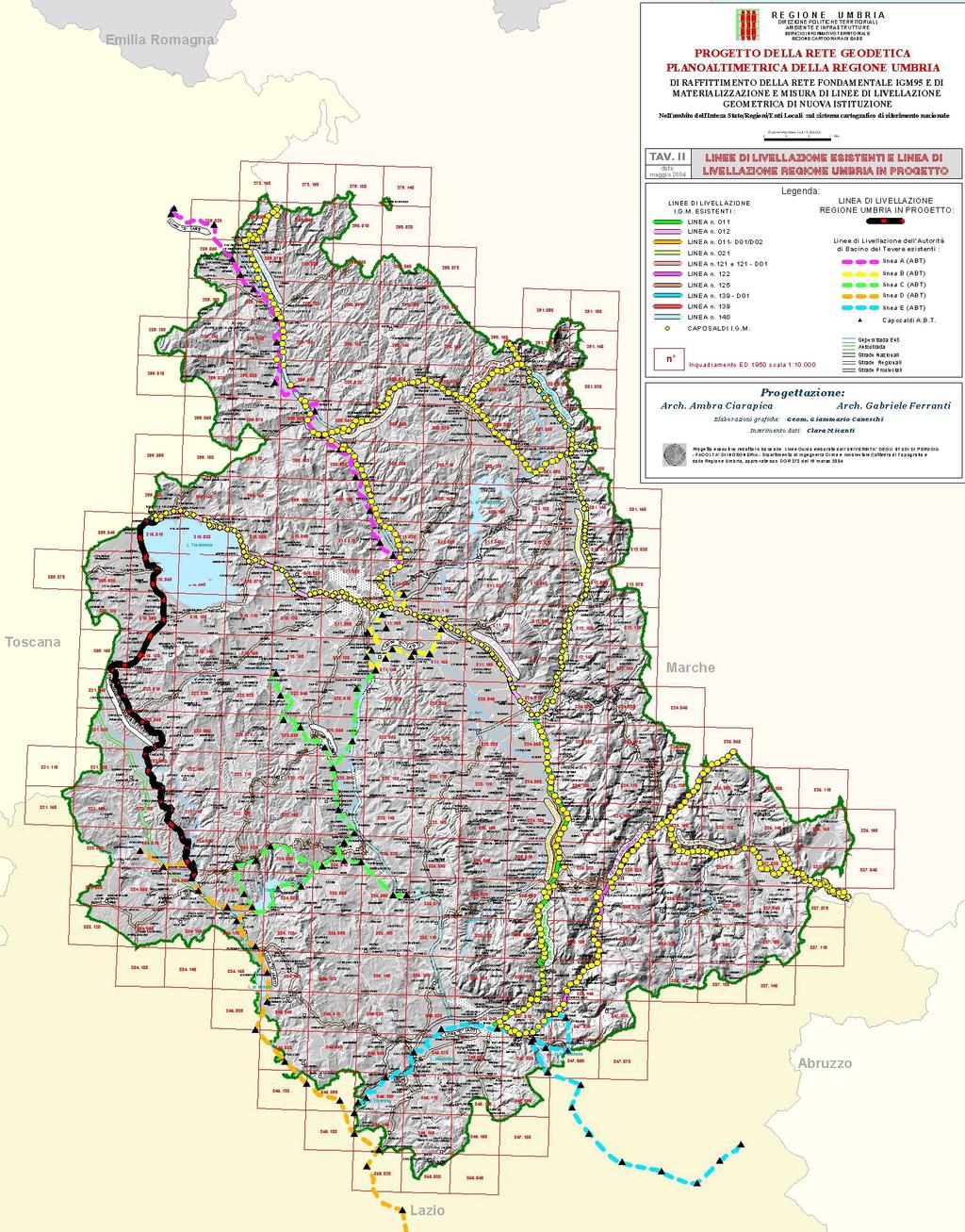 Rete geodetica regionale Nuova linea