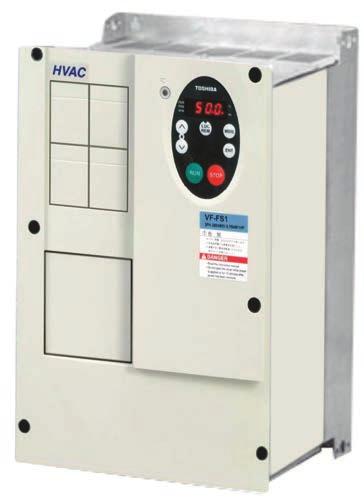 Serie VF-FS1-IP55/400V Inverter Vettoriali a controllo PWM sinusoidale Applicazioni HVAC per pompe e ventilatori Alimentazione trifase 400V/uscita trifase 400V Potenze da 0,75 a 75 kw Tecnologia