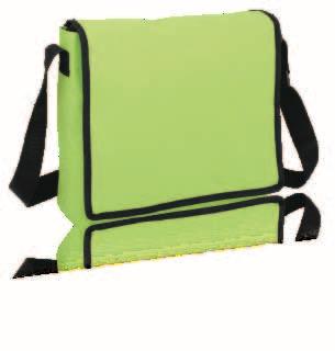 64 Borsa tracolla con patella finiture nere Dimensione: 35 x 30 x 10 cm VERDE