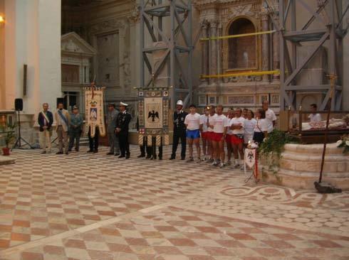 delle Autorità Civili intervenute - Sabato 17 agosto PERDONANZA SULMONESE Raduno dei tedofori presso la CHIESA DI S.