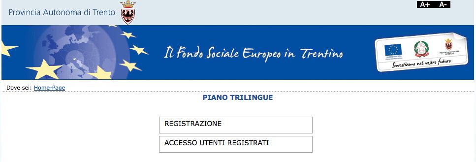 1. ACCESSO ALLA PROCEDURA Per operare sulla procedura di iscrizione al Programma di Mobilità 2018 studenti per la frequenza di corsi full immersion di lingua inglese e tedesca in paesi dell Unione