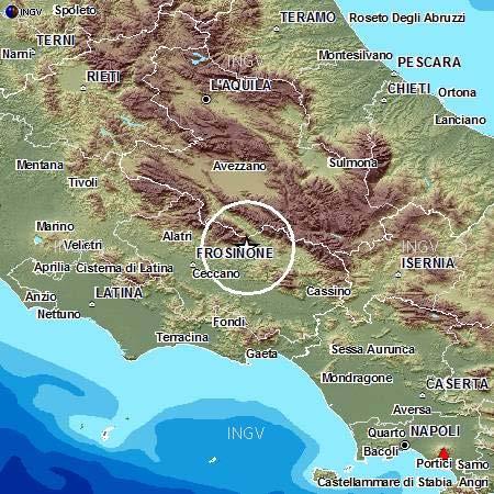 Localizzazione Il terremoto è stato localizzato dalla Rete Sismica Nazionale dell'ingv nel distretto sismico:
