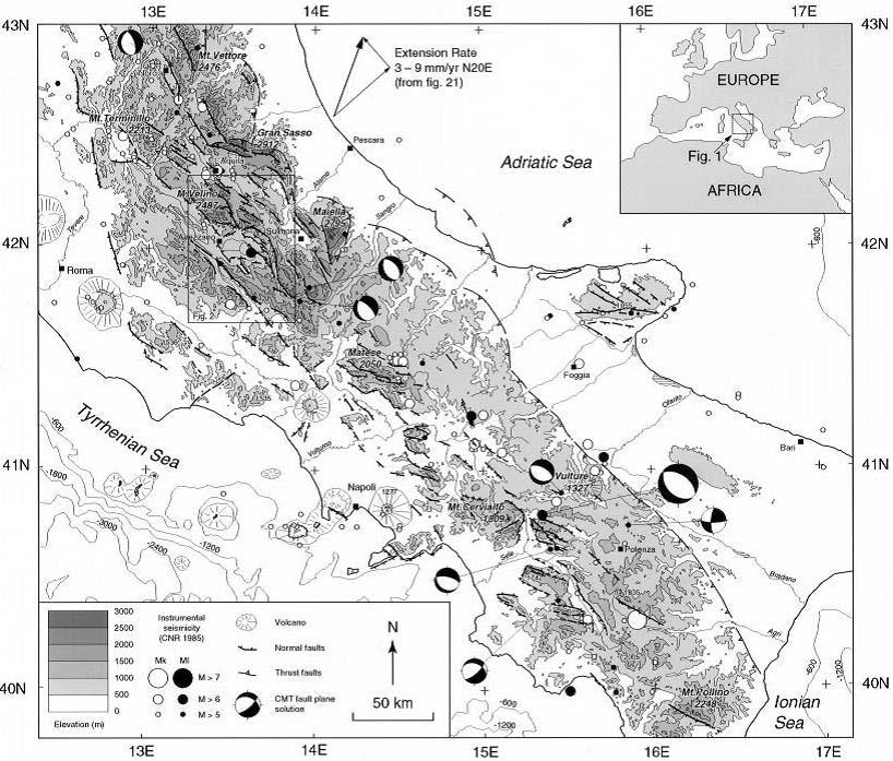 Contesto sismo-tettonico Cestari et al., 1992 Piccardi et al.