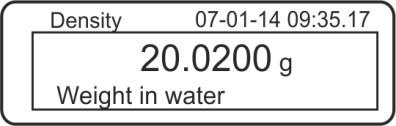 Mettere il campione sotto piatto per campioni inferiore e immergere nel liquido ausiliare, evitando possibilmente di