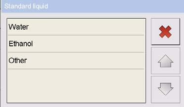 Liquido ausiliare Al fine di selezionare un liquido ausiliare selezionare la opzione <Standard liquid>. 1.