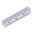 250 35 60 L-35 EVO supporto per strip LED in lamiera di acciaio zincata e verniciata in bianco.