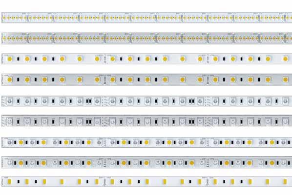 STRLED 211 GRUPPO 1 RISCHIO FOTOBIOLOGICO STRLED Ampia gamma di strip led a completamento delle famiglie di sistemi e profili.