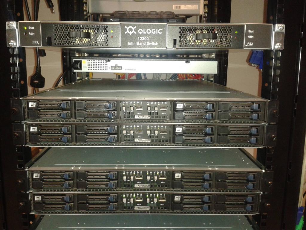 maialinux 1 server "front-end" di accesso interattivo, dotato di storage e collegato al resto della rete del SIMC 28 nodi di calcolo con 2 processori/8 core ciascuno collegati tra loro e al frontend