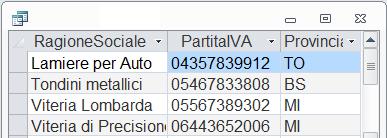 1. P Clienti Temp1 = Selezione di Clienti per IDAgente = Bia 2.