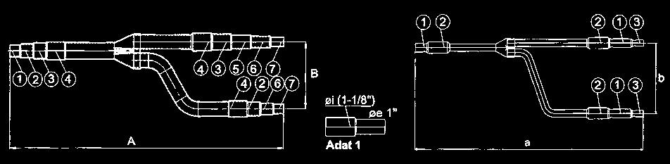 9,52 Ø 2 19,17 Ø 3/4 7 12,81 Ø 1/2 2 12,81 Ø 1/2 2 9,52 Ø 3/8 7 25,40 Ø 1 12 41,28 Ø 5/8 1 3 12,70 Ø 3