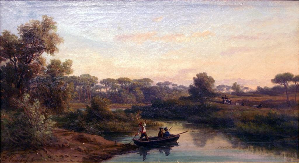 Questa veduta probabilmente del Canale dei Pescatori a Ostia (presso l attuale pineta di Castel Fusano) ricorda notevolmente il paesaggio del laghetto.