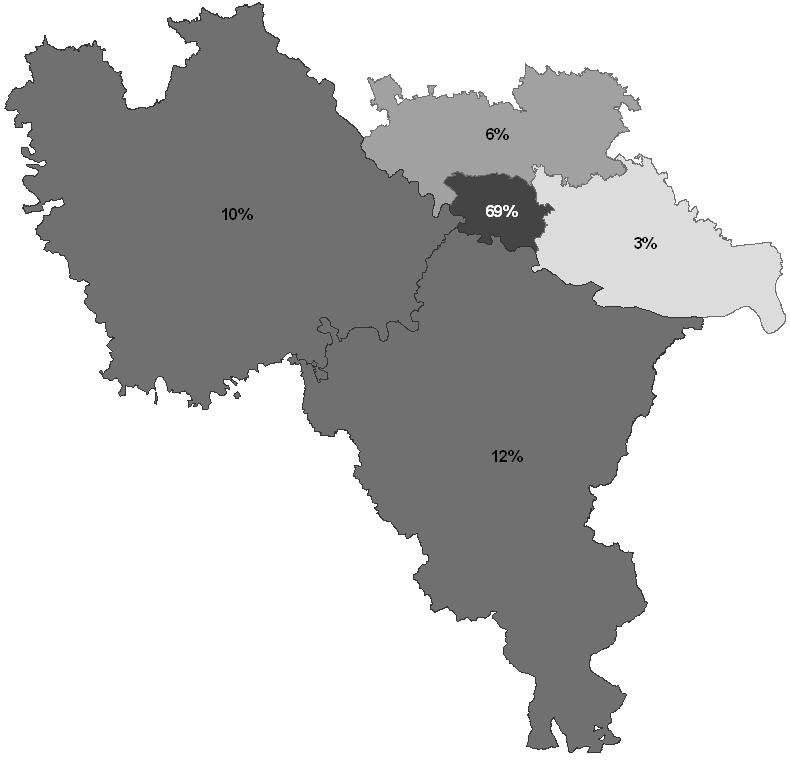 provincia proviene il 6% degli studenti dell Università di Pavia, dalla zona est il 3%, dalla zona sud il 12% e, infine, dalla zona ovest il restante 10%.