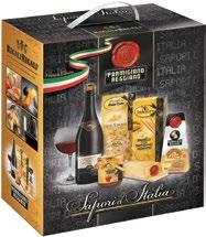 Tiffany 14311 Confezione Sapori d Italia 5 pezzi 10e Parmigiano Reggiano 18 mesi Antica Formaggeria 150 g Granelli con Parmigiano Reggiano Tenuta del Cervo 100 g Gigli Toscani di semola