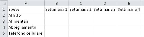 ELIMINARE UNA RIGA Fare clic con il tasto destro del mouse sulla riga da eliminare Dal menu contestuale che compare fare clic sul voce Elimina