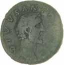 947 (AE g. 11,46) BB 70 635 Sabina (moglie di Adriano) Denario - Busto drappeggiato e diademato a d. - R/ La Concordia seduta a s. con patera e il braccio s.