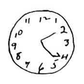 Clock Drawing Test 2:45