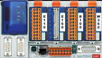 C.C2 slot I/O 2 slot I/O slot I/O con tensione di alimentazione di 2 Vcc spandibile fi a 23 moduli I/O Saia Moduli di