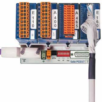 2 mm 2, con lunghezza di 3. m, connettore per cavo a nastro piatto a 3 poli, tipo D sul lato PCD, cavetti liberi con codice colore sul lato del processo Cavi di sistema per adattatori PCD2.K2/.