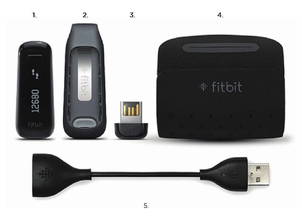 Introduzione Benvenuto al tracker di attività e sonno wireless Fitbit One. Contenuto della confezione La confezione di Fitbit One include: 1.