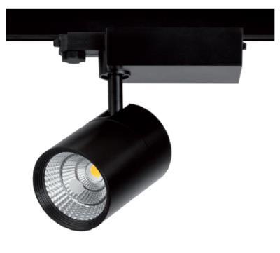 RAIL LED Proiettore a binario con tecnologia LED. Track LED spotlight. Corpo in pressofusione di alluminio. Disponibile per montaggio a parete o binario.