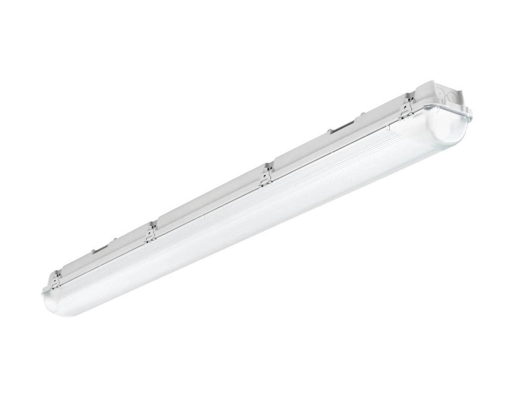 MARIO ECO LED Plafoniera stagna con tecnologia LED. Waterproof fixture with LED technology. Corpo in fibra di vetro rinforza in poliestere RAL 7035 stampato ad iniezione autoestinguente V2.