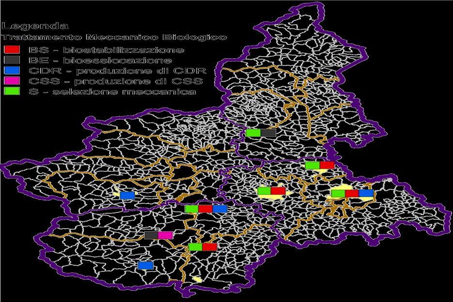 TMB IN PIEMONTE Prov Comune Tipologia AL Alessandria S + BS + CDR AL AL AT Casale