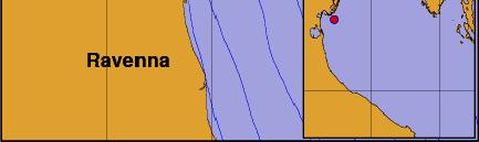 del particellato terrigeno fine in area prodeltizia. UBICAZIONE Lat 44.44142 N Lon 12.